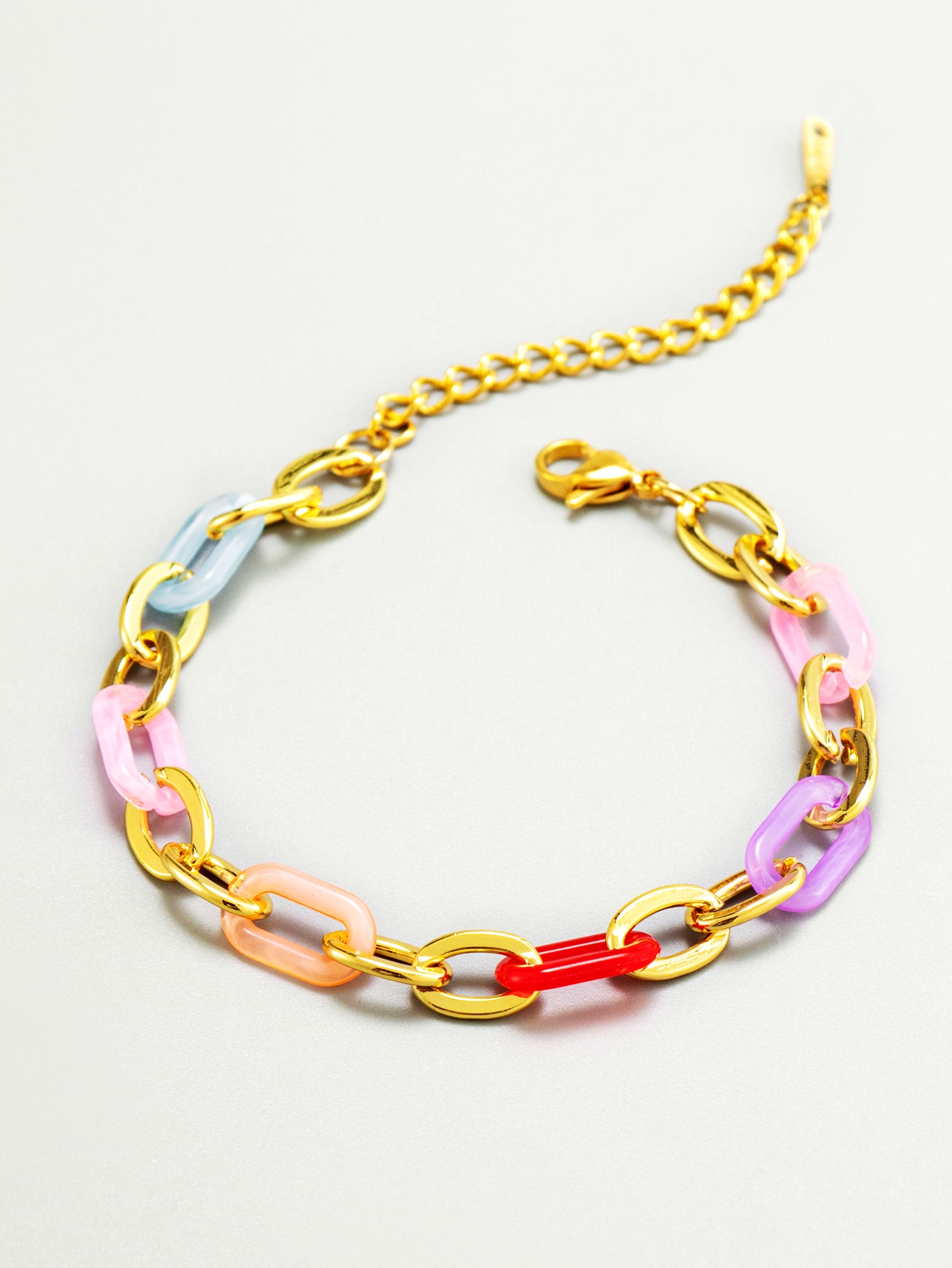 Bracciale a catena da uomo placcato in oro 18 carati